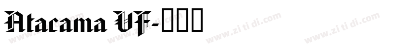 Atacama VF字体转换